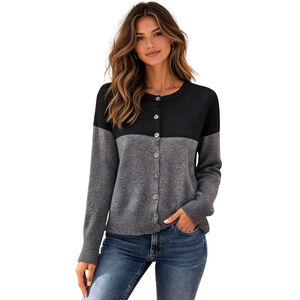 Gap w/ cashmere 2 toned grey blue cardigan office teacher sweater preppy sz S